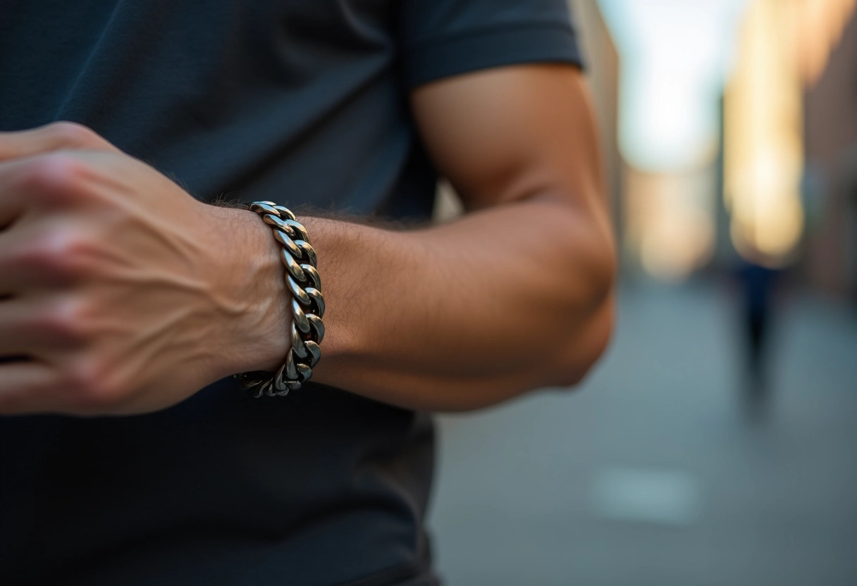 chaîne-bracelet homme